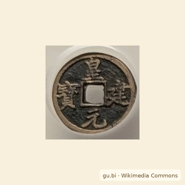 皇建元宝古钱币图片参考
